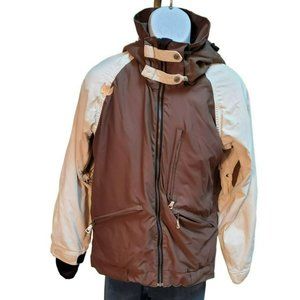 Mission Six Cream Brown Snowboarding Ski Jacket Good Condition